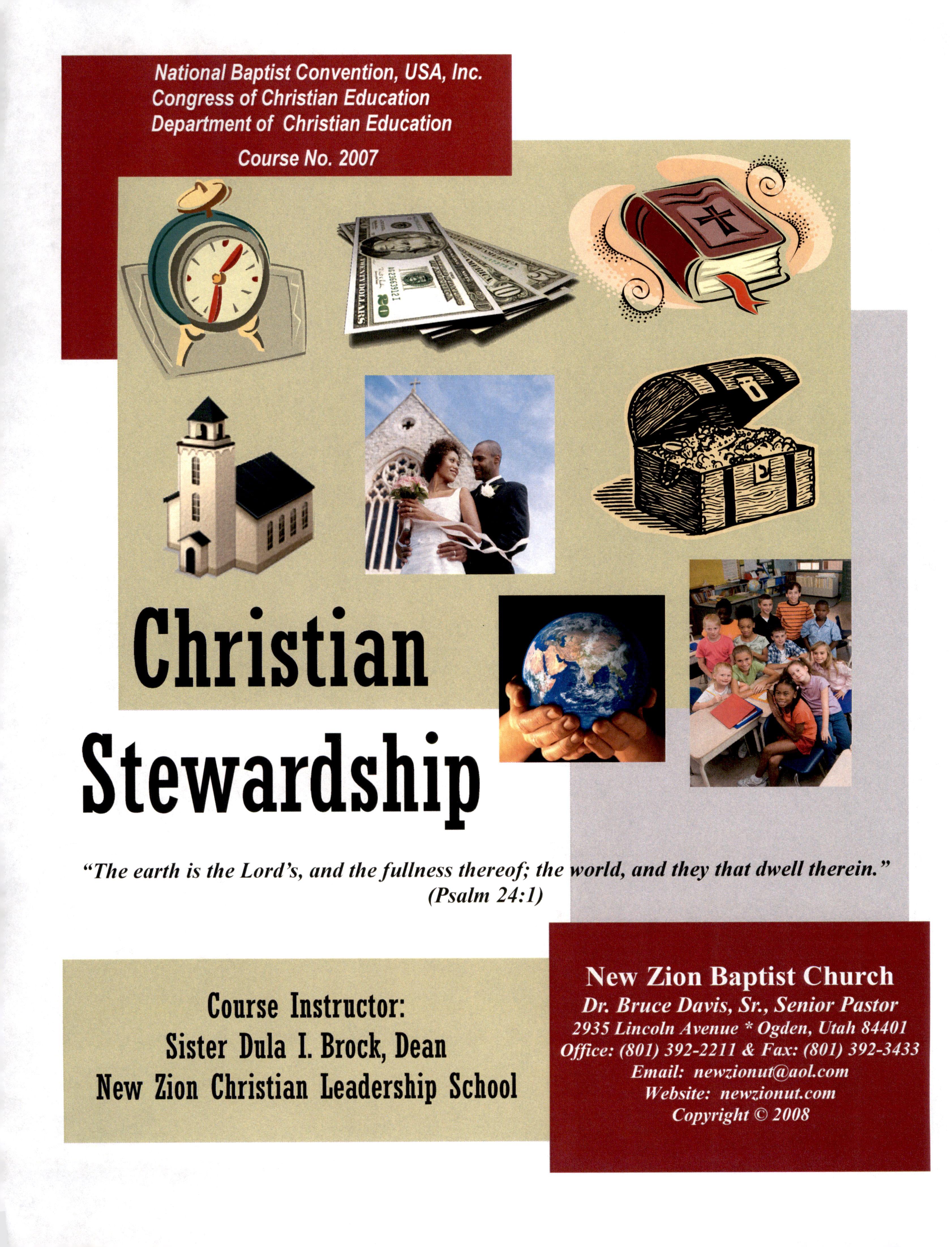 Box 07, Folder 2: Christian stewardship
