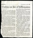 Box 36, Folder 8: Newspapers - Utah