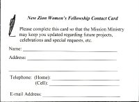 Box 07, Folder 10: Ministry meeting minutes, Jan. 2009-Jan. 2011